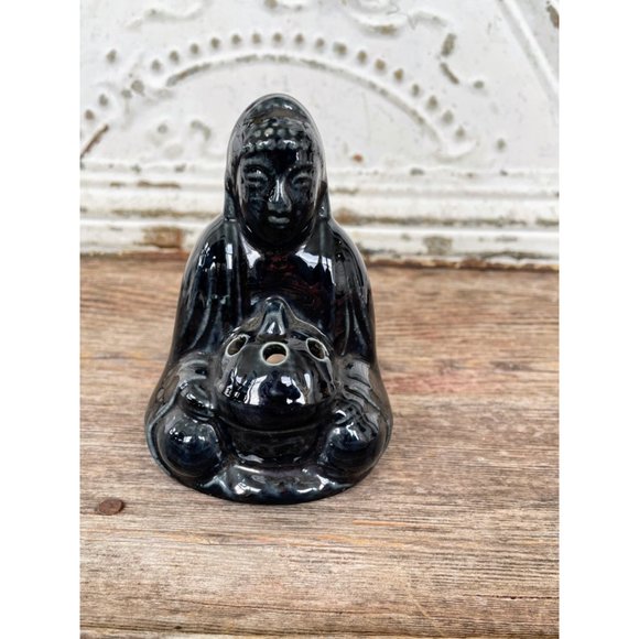 Vintage Ceramic Japanese Buddha Incense Burner - Picture 4 of 9